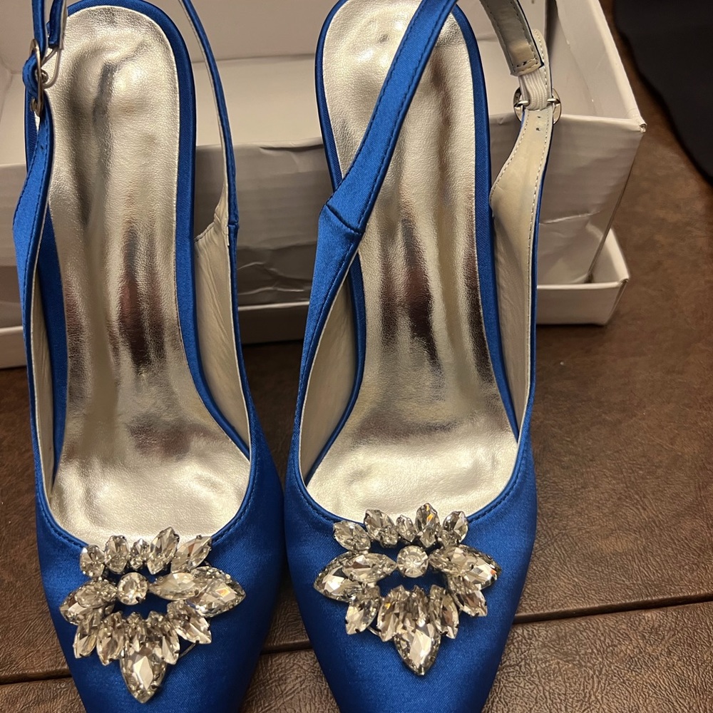 Blue Fabric Never Worn Shoes